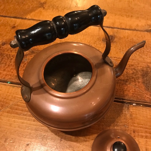 Copper Footed Tea Kettle - Picture 3 of 6